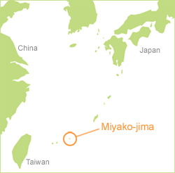 Map of Miyako-jima